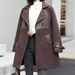 Luxury Velvet & Fur Trimmed Winter Jacket For Women – Oversized Lapel Coat, Thickened Loose Fit Plus Size Outerwear_ecoleips.com