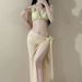 Women's Sexy Slimming Bikini Set High End Swimwear Thai Ginger Yellow Perfect for Beach Hot Spring And Vacation_ecoleips.com