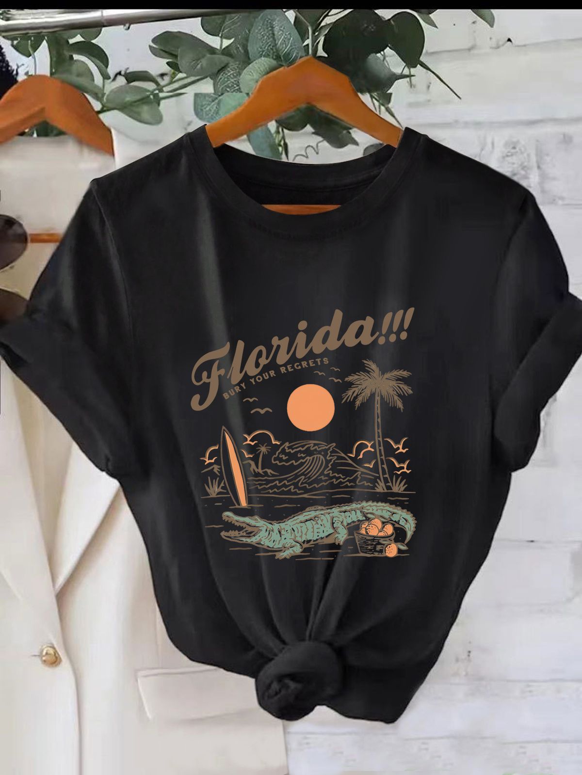 Oversized Streetwear T-Shirt - Soft Brushed Milk Silk Tee With All-Over Print (Relaxed Fit) Breathable_ecoleips.com