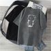 Dongdaemun Women's Loose T-Shirt Summer Short Sleeve Cartoon Print round Neck Student Top Trendy Casual Wear_ecoleips.com
