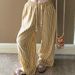 Comfortable Cloud Cotton Sleep Pants Women's Long Pants Striped Outerwear Home Clothes Spring Summer New Style Yellow Stripes_ecoleips.com