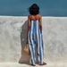 Women's Elegant Casual Striped Sleeveless Camisole Jumpsuit Summer New_ecoleips.com