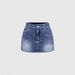 Women's Denim Mini Skirt With Cross Embroidery, High Waisted, Bodycon Mini Skirt, Sexy Denim Skirt, Factory Direct Wholesale._ecoleips.com