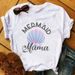 Euroean And American Cross-border Foreign Trade Women's Clothing, Mom's Letter Rint Round Neck Short-sleeve T-shirt_ecoleips.com
