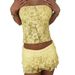 Hot Sexy Lace Set Backless One-Piece Tie Vest + Low-Waist Cake Skirt Women's Fashion_ecoleips.com