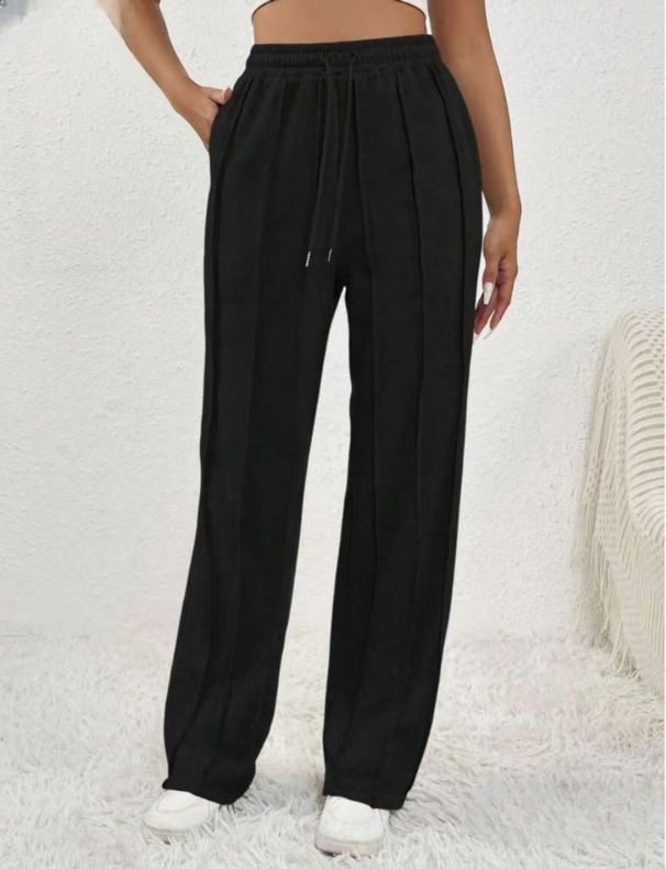 Women's Clothing High Waist Loose Wide Leg Pants For Women Casual Comfortable Sports Straight Trousers Style Autumn_ecoleips.com