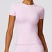 Women's Clothing T Shirt Quick Drying Yoga Wear Short Sleeved Fitness Tops Blouse Outdoor Running Sports Short Sleeved Women_ecoleips.com