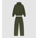 Vintage-Inspired Hoodie & Jogger Set - Soft Polyester Casual Two-Piece Outfit For Men & Women (Black, Grey, Army Green, Blue, Brown, White, Sage)_ecoleips.com