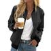 Women's Clothing Casual Jacket Women's Spring New Solid Color Fashion Zipper Outer Jacket For Women_ecoleips.com