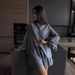 K Women's Long Sleeved Shirt, Ruffled Shorts, Casual And Fashionable Suit For Women_ecoleips.com