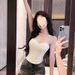 European And American Fashion Built-in Padded Corset With Fishbone Support, Sexy High-waisted Slim-fit Women's Tank Top_ecoleips.com