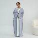 Voya Women's Long Ice Silk Crepe Kimono - Breathable Flowy Open Front Robe - Modest Summer Beach Cover Up & Casual Overcoat_ecoleips.com