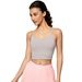 Women's Sexy Strappy Sports Bra With Built-in Pads – Supportive Yoga & Running Top, Breathable & Stylish_ecoleips.com