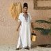 Women's Oversized Beach Cover-Up Dress – Lightweight Rayon Tunic With Stand Collar, Bikini Cover, Swimwear Wrap_ecoleips.com