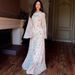 2025 Autumn New European And American Cross-Border Women's Clothing Gentle Style Fresh Floral Ruffle Dress_ecoleips.com