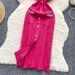 Women's Clothing V Neck Knitted Dress Bowknot Diamond Studded Slim Fit Design Beautiful Long Skirt_ecoleips.com