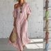 Spring Striped Off-Shoulder Dress For Women Elegant Casual Thin Summer Fashion England Style Adult Clothing_ecoleips.com