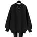 Heavyweight Pure Cotton Sweatshirt For Men And Women, Same Style, Spring Season, Fleece-lined, Thickened, Loose Fit,_ecoleips.com