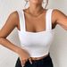 Yiyue Women's Camisole Vest Sleeveless Top with Wide Shoulder Straps Sexy Slim Fit Back Detail European American Style_ecoleips.com