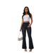 European And American Spring And Summer New Slim-fit Jeans Women's High Waist Slimming Hip-lift Horseshoe Pants_ecoleips.com