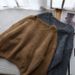 Korean Style Oversized V-Neck Knit Sweater Women's Loose Fit Long Sleeve Pullover - Soft Thick Winter Casual Chunky Knit Top (Multiple Colors)_ecoleips.com