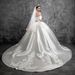 Winter Collection French Style Satin Wedding Dress Off The Shoulder Gown With Train High Quality Haute Couture New_ecoleips.com