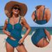 Women's Cross-Over Bikini Set - Design Sexy Vacation Style Polyester Swimwear For All Seasons_ecoleips.com