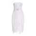 Women's Clothing Supply Tube Top Maple Leaf Lace Belt Slim Bandage Dress Small Dress Seaside_ecoleips.com