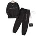 Women's Fleece Lined Thickened Round Neck Sweatshirt And Sweatpants Set Casual Versatile Autumn Winter European American Trendy Printed 0019_ecoleips.com