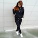 Autumn Winter New Women's Clothing European American Fashion Casual Fleece Long Sleeve Hooded Sports_ecoleips.com