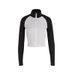 AD738 Early Autumn Outfit: Ins Hong Kong Style Color-Block Stand Collar Knit Cardigan, Regular Shoulder Zipper Slim Fit_ecoleips.com