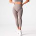 Women's Tight Fitting Seamless Yoga Pants Butt Lifting Cropped Fitness Sportswear Cationic Linen_ecoleips.com