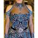 Women's Clothing spring and summer new women's clothing gold leaf swing sexy dress tailing banquet evening dress_ecoleips.com