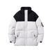 Women's Clothing Stand Up Collar Winter Padded Jacket With Stand Collar, Oversized Fit, Warm Quilted Coat, Casual Streetwear (Black, Beige)_ecoleips.com