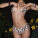 Women's Retro Plaid Push-Up Bikini Set Sexy Backless High-Waist Two-Piece Swimsuit With Drawstring For Small Bust Vacation Style_ecoleips.com
