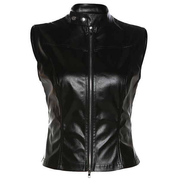 Aria Basics Aria Basics Cross-border European And American Style 2024 Summer New Women's Fashion Stand-up Collar Sexy Backless Slim-fit Cropped_ecoleips.com