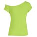 Milk Silk Brushed Fabric Off-Shoulder Top for Women Unique Design Slimming One-Shoulder Short-Sleeved T-Shirt New Summer Style_ecoleips.com