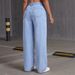 Women's High-Waisted Casual Jeans European American Design Autumn New Arrivals Women's Denim Fashion_ecoleips.com
