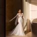 Women's Clothing Wedding Dress Summer New One Shoulder Wedding Dress With Large Skirt Detachable Lace Tail Wedding Dress_ecoleips.com