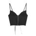 European American Sexy Lace Tops, Popular On , Suitable Both Inner And Outer Wear, With Built-in Chest Pads,_ecoleips.com