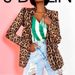 Women's Leopard Print Blazer – Fashionable Animal Print Jacket | Slim Fit Long Sleeve Office & Casual Wear_ecoleips.com