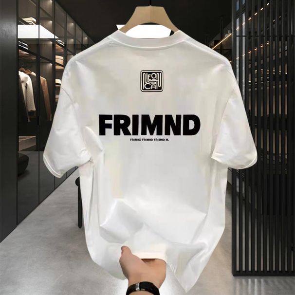 Men's Trendy Short Sleeved T-Shirt Round Neck 100% Pure Cotton Handsome And Stylish Exclusive For Adults_ecoleips.com