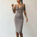 Women's Clothing Fitness Sports Casual Dress Women's Halter Neck Beautiful Back Sexy Hip Skirt Cloud Sense Breathable High Elastic_ecoleips.com