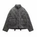 2025 Autumn And Winter European And American Cross-border Women's Clothing Urban Casual Washed Cotton Clothes Jacket Jacket_ecoleips.com
