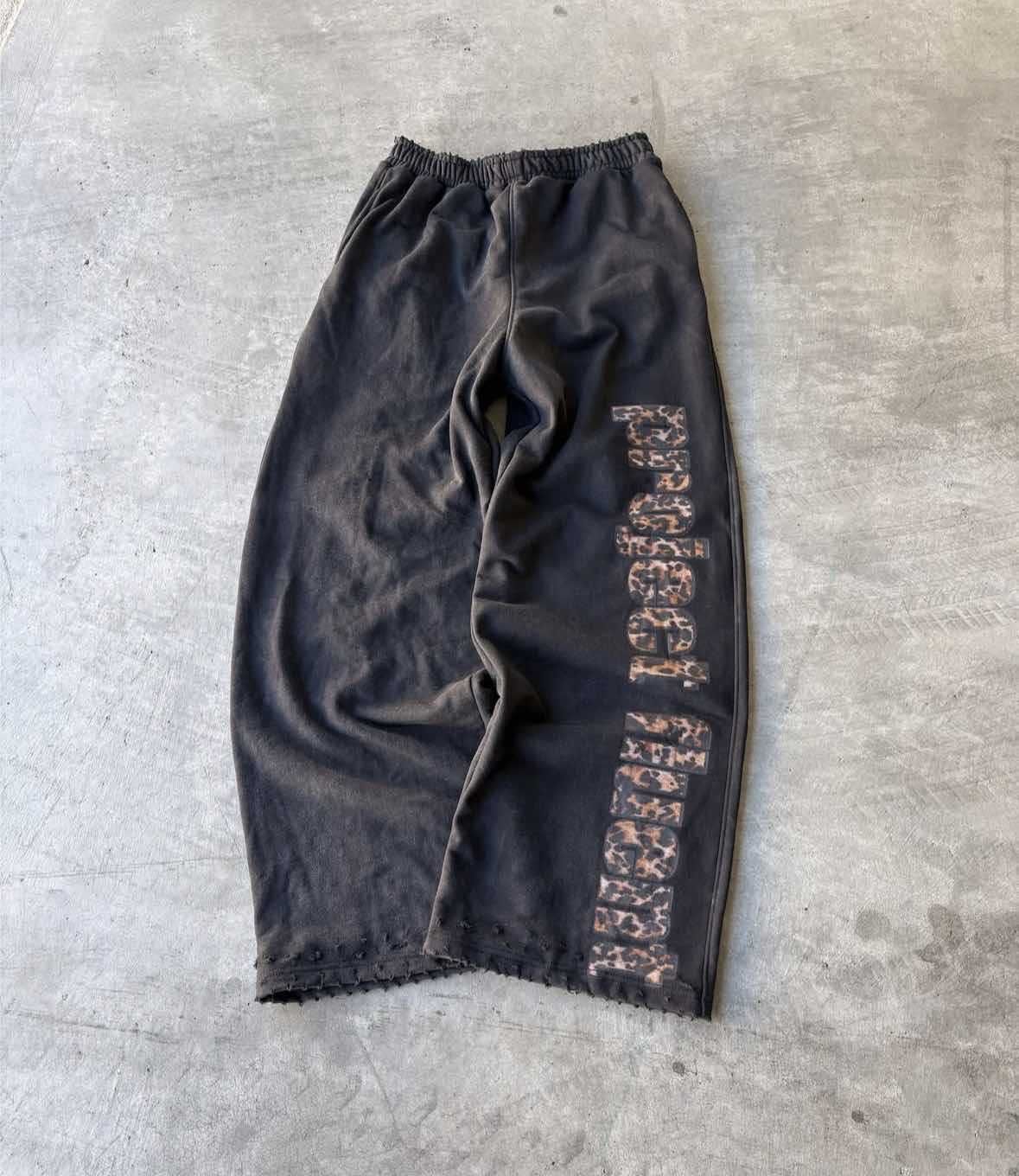 Fashion Retro Street Style Loose Sweatpants Men Women Casual Trousers Leopard Print Trendy 2025 European American Foreign Trade_ecoleips.com