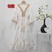 2025 New Women's Malay Indonesian Muslim Robe Fashion Gold Foil Dress_ecoleips.com