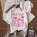 Women's Casual Round Neck Short Sleeve T-Shirt Multi-Color American Style Simple Fashionable Sports Top Solid Loose Printed_ecoleips.com