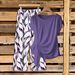 Women's Geometric Print Shirt And Pants Set - Relaxed Linen Blend Outfit For Summer And Early Fall_ecoleips.com