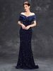Women's one-shoulder evening dress slim fishtail sexy temperament Christmas party dress for women spring_ecoleips.com