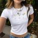 Qiduo European And American Xiyin Hot-Selling Women's Short Spicy Girl Slim Fit Summer New Y2K Crop Top Print_ecoleips.com